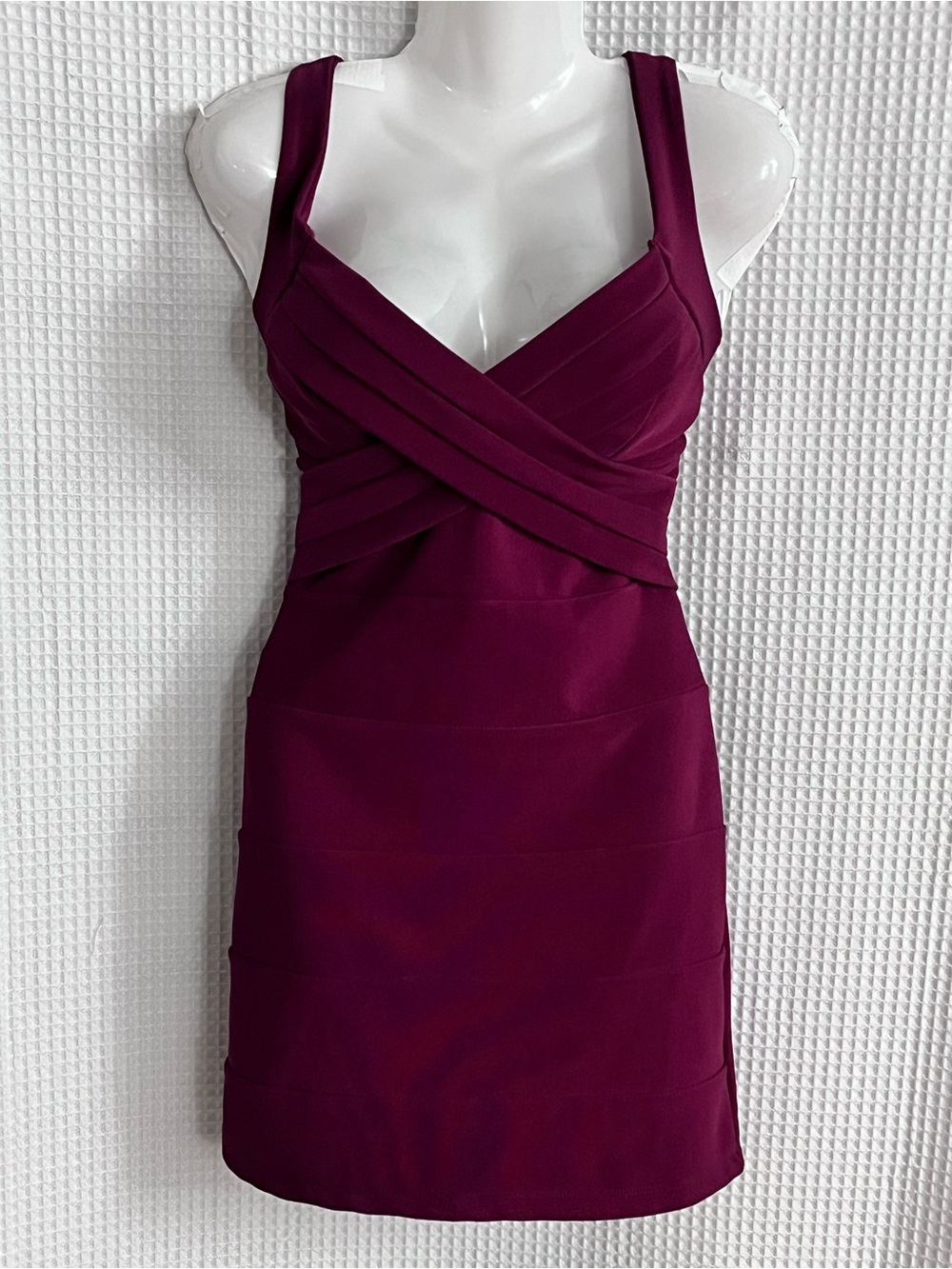 Emerald Sundae Wine-Purple bandage Bodycon Mini Dress size medium